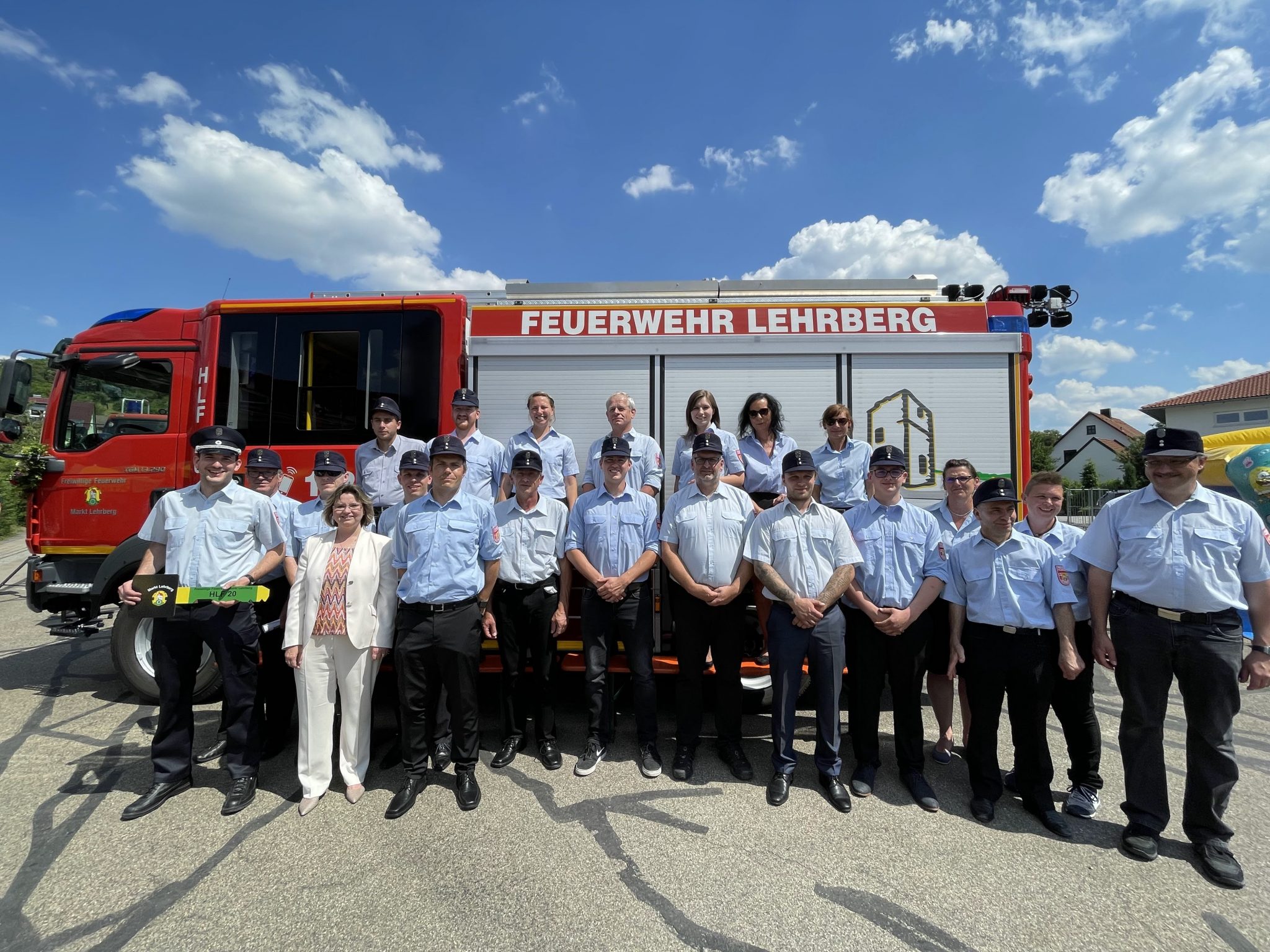 Das Team Freiwillige Feuerwehr Lehrberg